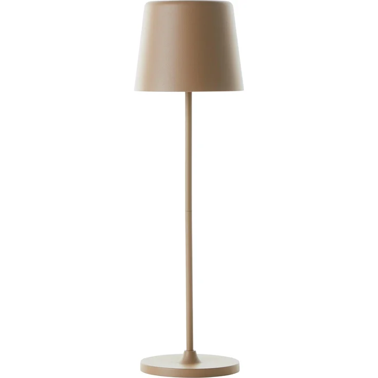 Brilliant Lampe Kaami LED Außentischleuchte 37cm cappuccino matt Metall/Bambus gold 2 W LED integriert – Bild 4