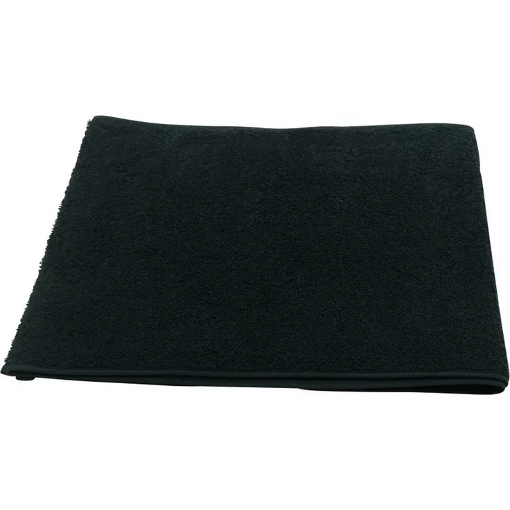 Sporthandtuch Fitness-Handtuch Baumwolle 30x145 cm schwarz