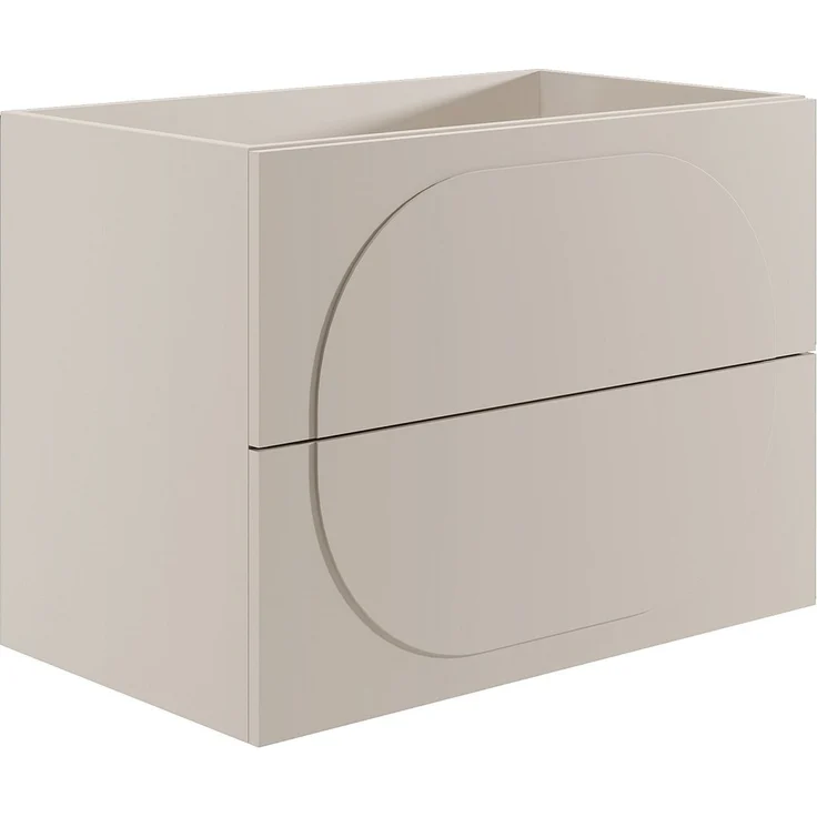 Vente-unique - Badmöbel Wandschrank + Einbauwaschbecken - Beige - 80 cm - VUTOMA – Bild 5