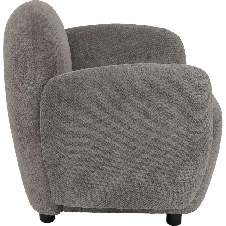 Sessel HWC-P33, Lounge-/Relax-/Cocktailsessel Polstersessel, Stoff/Textil Chenille (330 g/m²) ~ hellgrau – Bild 6