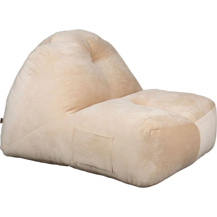 DutchBone Loungesessel Tombag, Sitzsack in Beige mit Samtbezug – Bild 1