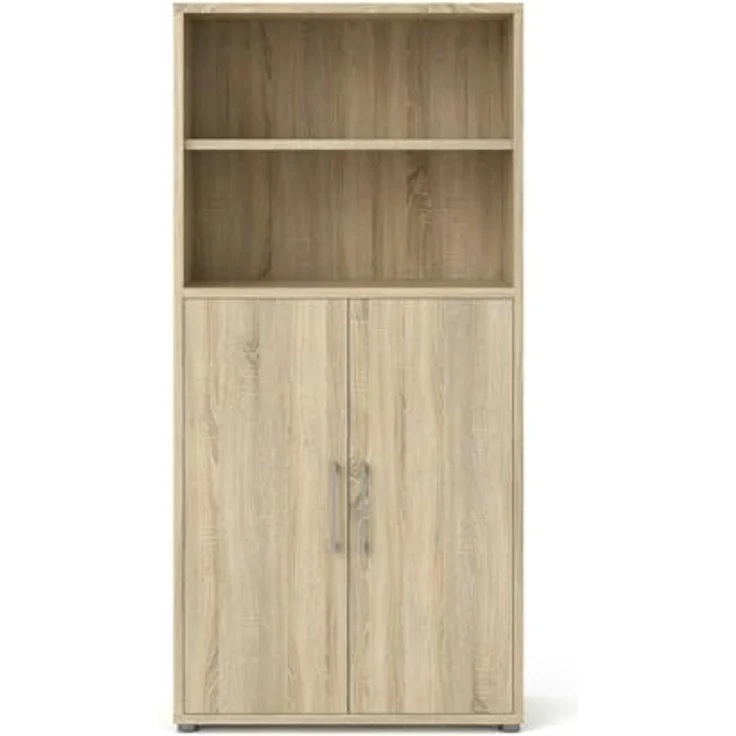 Dmora - Kommode Louna, Wohnzimmerbuffet, Wohnzimmer-Sideboard, Moderne Küchen-Speisekammer, 89x40 h186 cm, Eiche – Bild 6