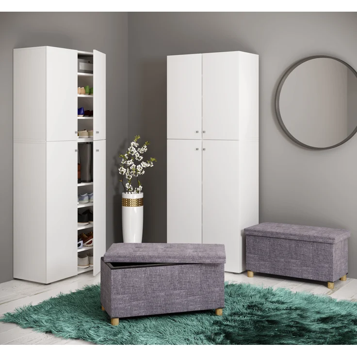 VCM Sitzbank Sizos 917614 Grau H. 40 x B. 76 x T. 38 cm – Bild 6