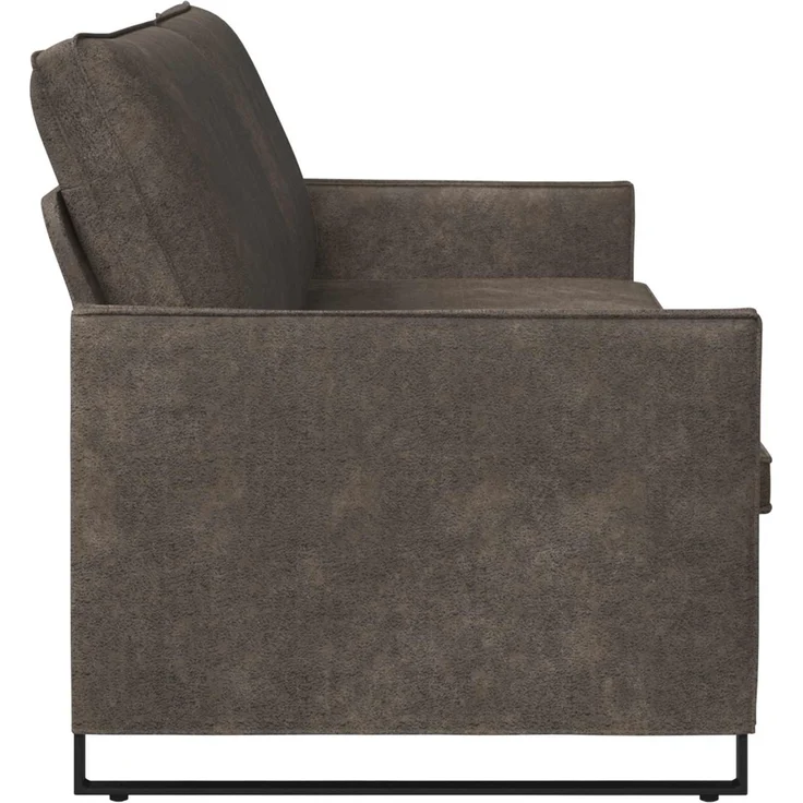 vidaXL 3-Sitzer Sofa Dunkelgrau 220 x 81 x 82 cm Kunstwildleder 42041005 – Bild 3