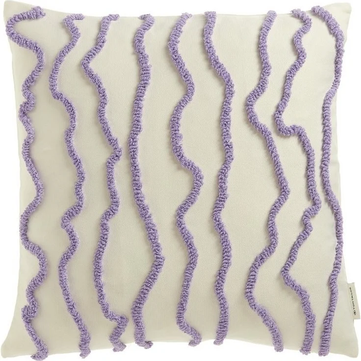 TOM TAILOR HOME Dekokissen Wavy, bestickt, mit hohem Baumwollanteil – Bild 4
