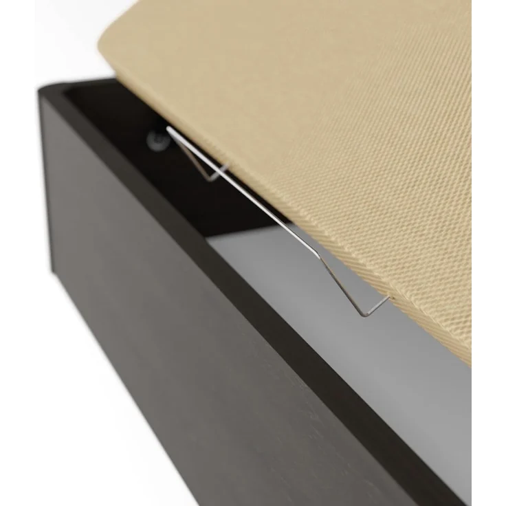 Homey Ausziehbares Bett mit großem Fassungsvermögen, mit atmungsaktivem Deckel, abgerundete Ecken, Holz, Wenge, 105 x 190 cm – Bild 5