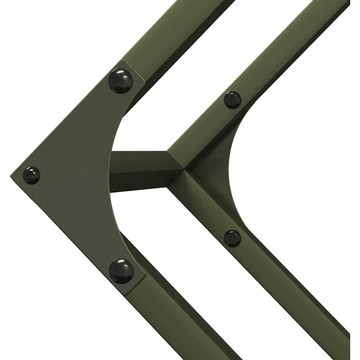 vidaXL Brennholzregal Olivgrün 100x25x100 cm Kaltgewalzter Stahl 864290 – Bild 6