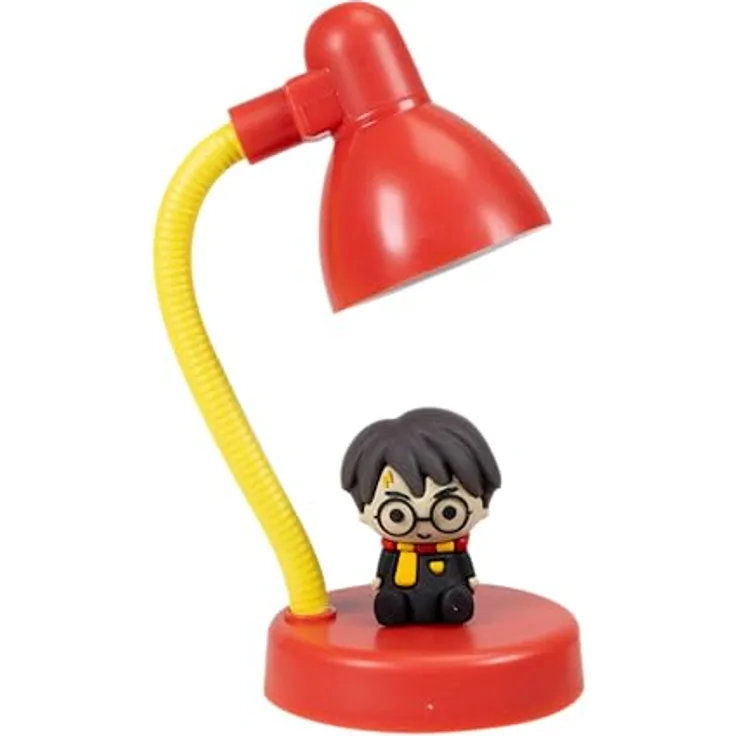 Blue Sky Studios Harry Potter Mini Lampe, USB wiederaufladbare Schreibtischlampe mit Harry Figur und einstellbarem Lampenkopf, offizielles Sammlerstück für Fans
