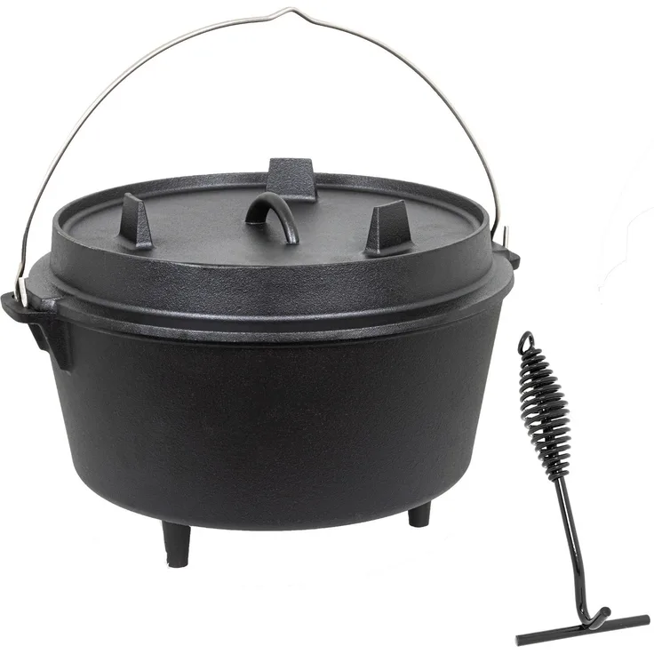 Haushalt International DUTCH OVEN Gussbräter Schmortopf Feuertopf Bräter Topf 8,5 L