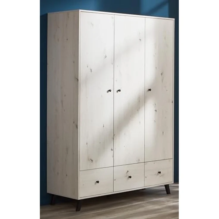 arthur berndt Babyzimmer-Komplettset Babyzimmer Set »Lavea« 3-teilig, (Set, Babymöbel-Set »Lavea«: Kleiderschrank, Kinderbett und Wickelkommode) – Bild 2