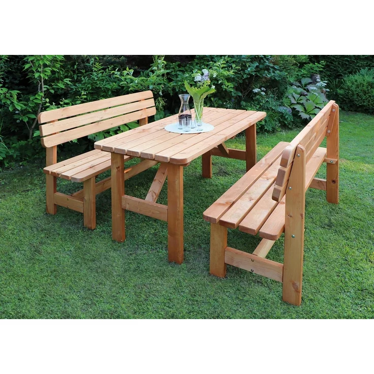 Holz-Garnitur Set Summer (honigbraun) – Bild 3