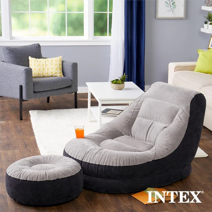 Intex Aufblasbarer Sessel mit Puff Ultra Lounge Relax 68564N 91568 – Bild 5
