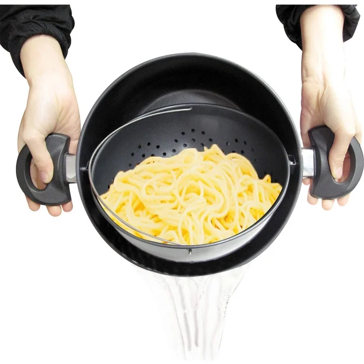 Genius World´s Greatest Pot 3-teilig Kochtopf-Set mit Siebeinsatz ø 25cm 24655 – Bild 8