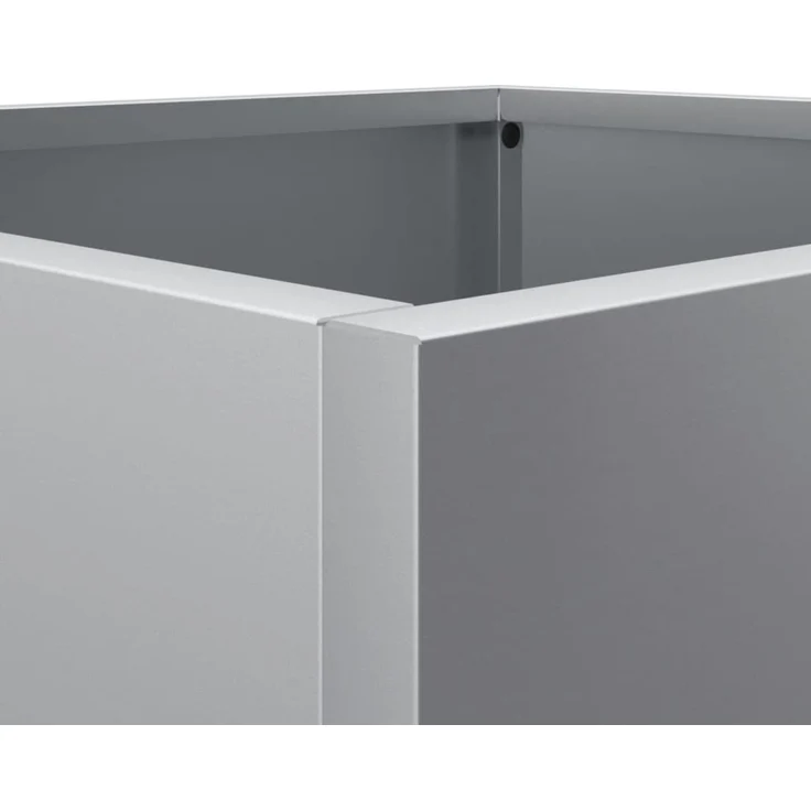 vidaXL Pflanzkübel 2 Stk. Silbern 32x30x29 cm Verzinkter Stahl 841546 – Bild 8