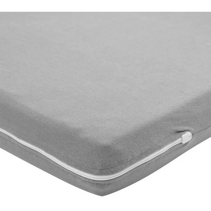 Meyco Baby Spannbettlaken Uni Grey, Jersey, Gummizug: Rundum, (1 Stück), 60x120cm – Bild 1