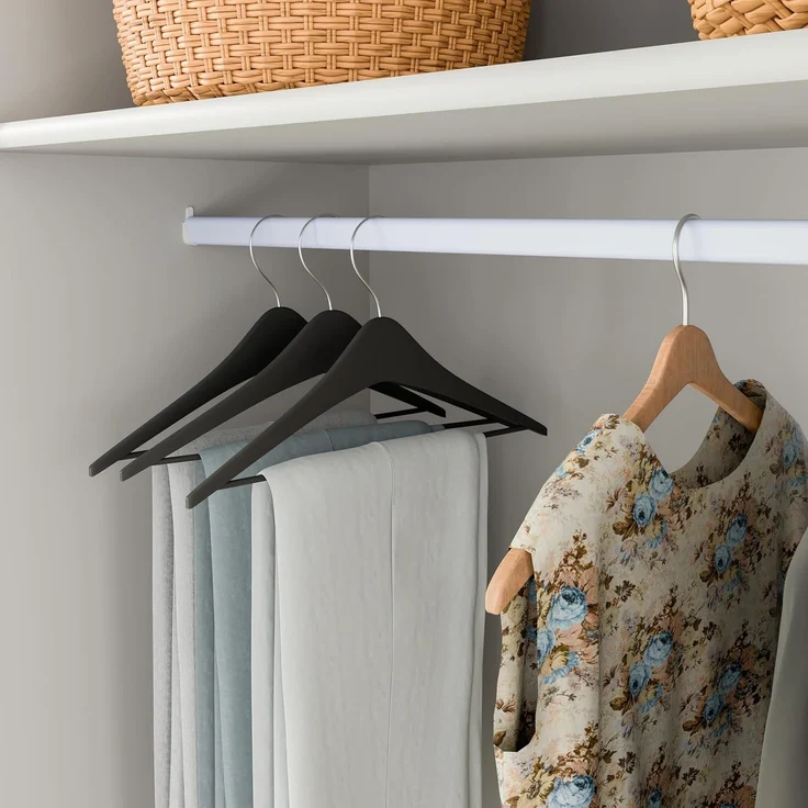 Forte Helen Kleiderschrank 230, klassischer Drehtürenschrank, 4-türig, Spiegel, Schlafzimmer, Holzwerkstoff, Weiß, 227,5 cm breit x 212,9 cm hoch x 58,9 cm tief – Bild 9