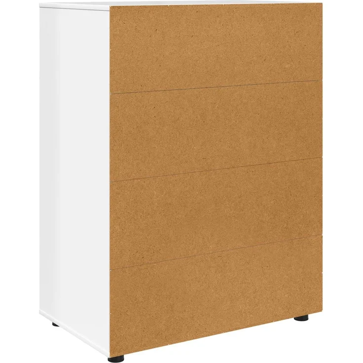 vidaXL Stauraumschränke 80 x 48 x 105 cm Holzwerkstoff Hochglanz Weiß 3406229 – Bild 10