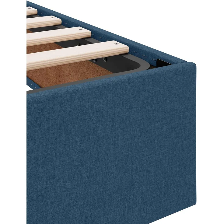 vidaXL Ottoman Bettgestell mit Speicher Blau 140 x 190 cm Stoff 3442825 – Bild 10