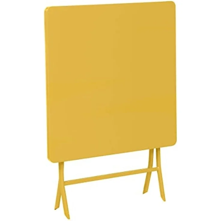 Hespéride - Quadratischer klappbarer Gartentisch Greensboro Senfgelb - 2 Plätze - Senfgelb – Bild 6