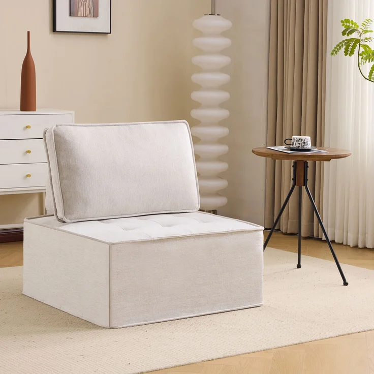 EINHOM Einzelsofa, Kleine Sitzgarnitur, Wohnzimmer-Sessel, Sitzsack, Sofa für Schlafzimmer, Gästezimmer oder Kinderzimmer – Bild 1