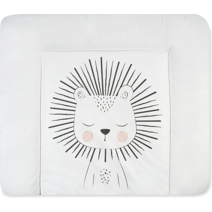 Julius Zöllner Wickelauflage Softy Rand 3-seitig abgesteppt 85x75 Lion – Bild 1