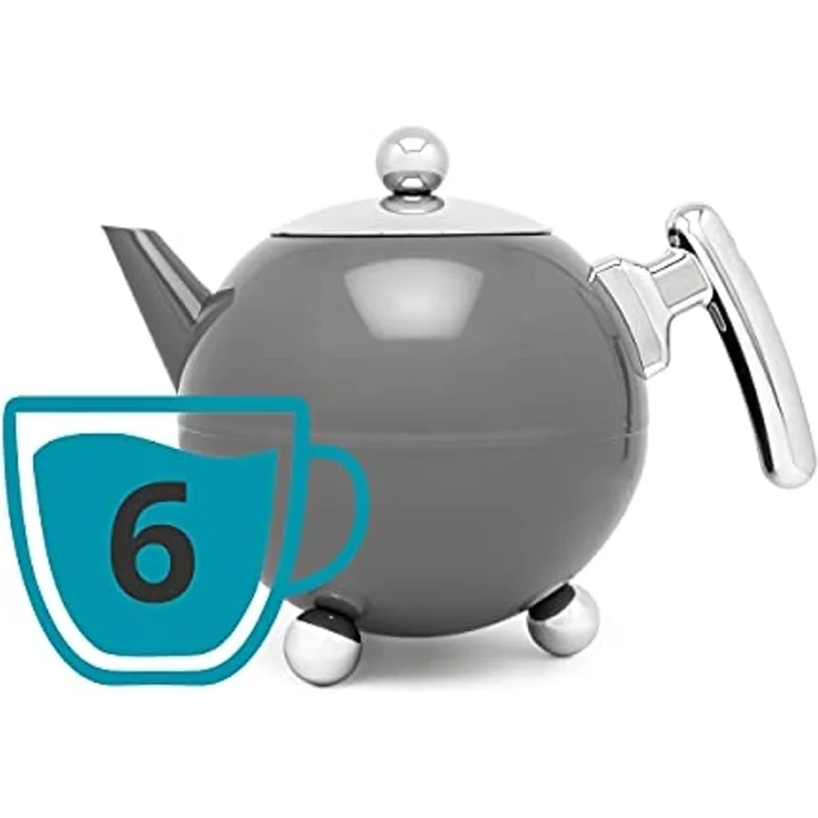 Teekanne Duet Bella Ronde 1,2L dunkelgrau – Bild 3