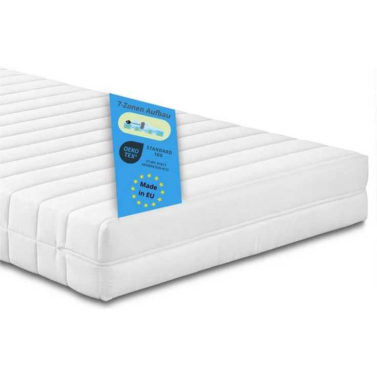 Taschenfederkernmatratze Comfort Line, 90x200 cm, 140x200 cm und weitere Größen, Bodyprotect, 16 cm hoch, orthopädische Matratze, 7-Zonen, verschiedene Härtegrade – Bild 1