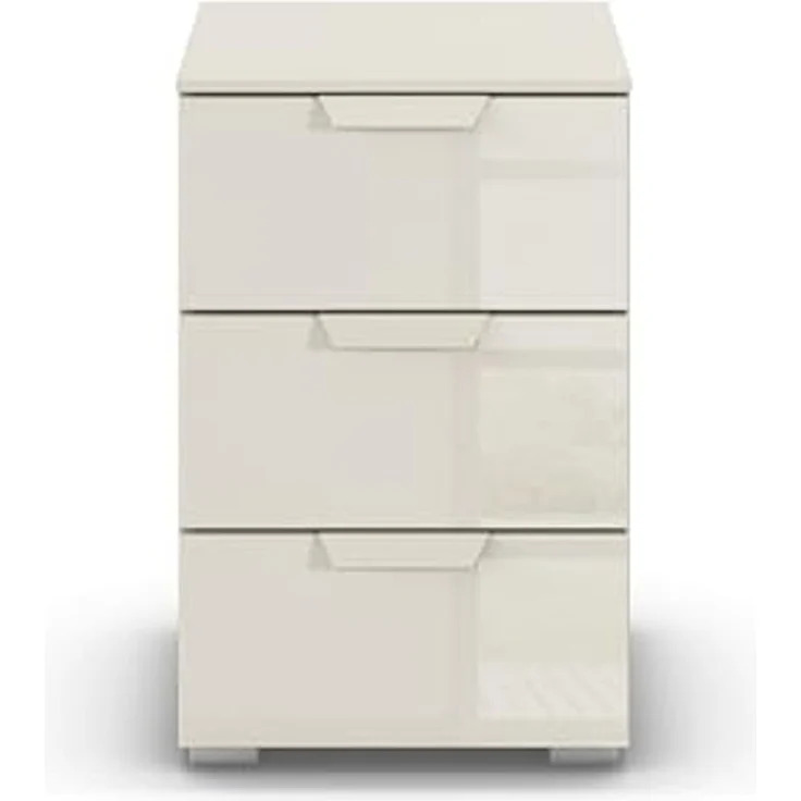 rauch Aditio Box, Nachttisch, 2 Schubladen, mit Glasfront, mit Softclose-Funktion, Farbe Beige, BxHxT 40x61x42cm – Bild 6