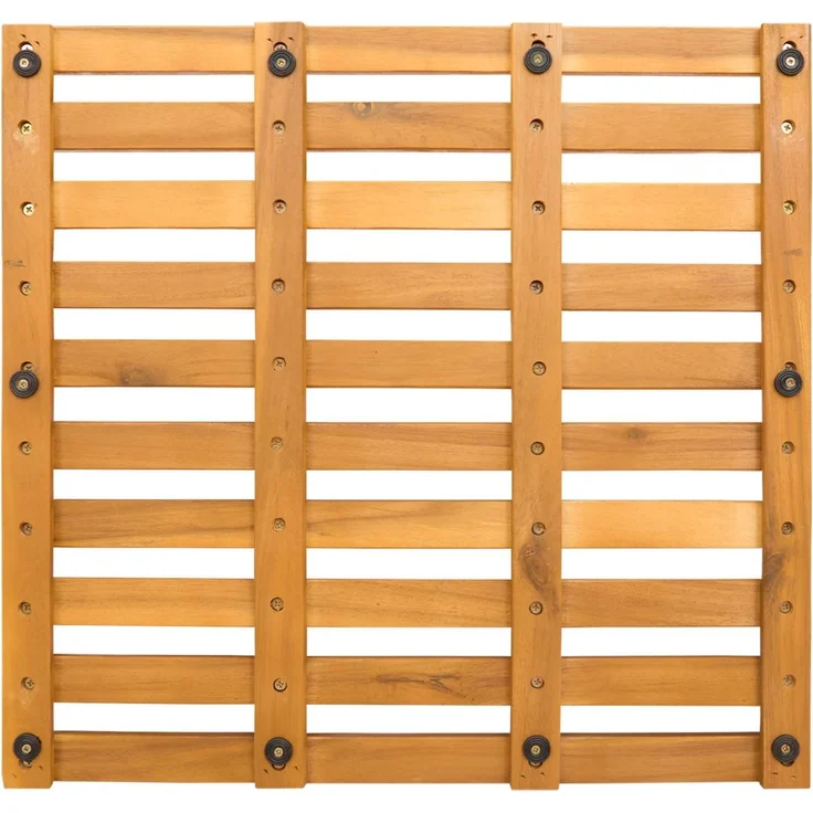 vidaXL Badematte 2 stk. Natur 50 x 48 cm Massivholz Akazie 42025259 – Bild 7