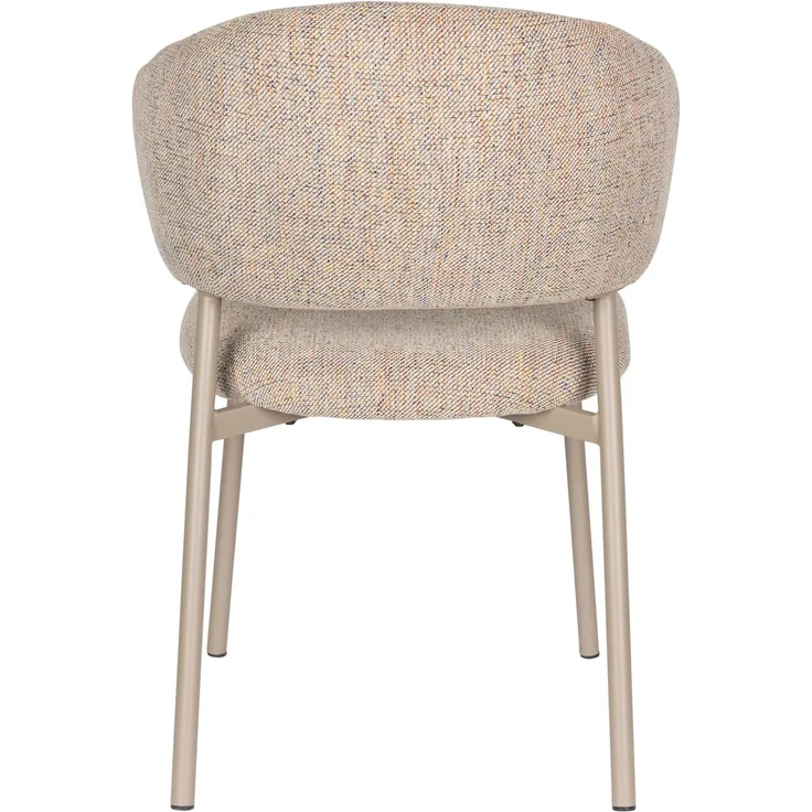 Esszimmerstuhl Jasmine im 2er-Set, Multicolour mit Metallgestell Beige 50 x 63 x 85 cm – Bild 5