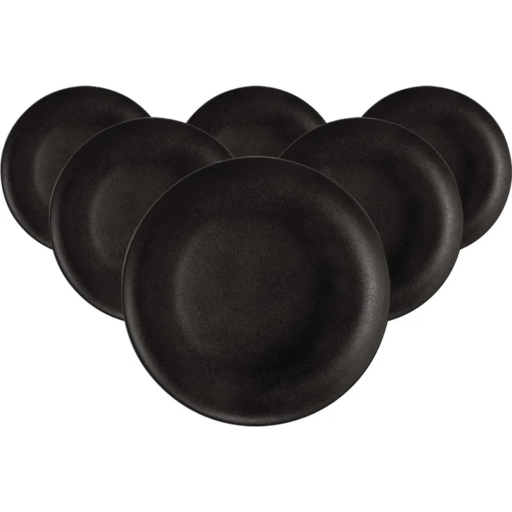 Seltmann Weiden Liberty Velvet Black Frühstücksteller ø 22,7 cm 6er Set