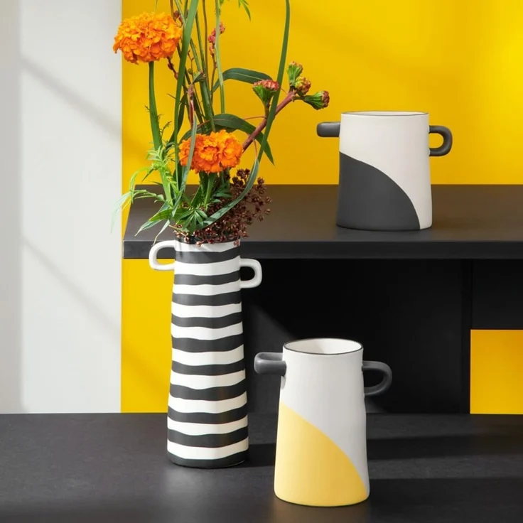 ASA Selection Vase Schwarz Getunkt Rayu L 13,5 cm B 13,5 cm H 15,5 cm – Bild 2