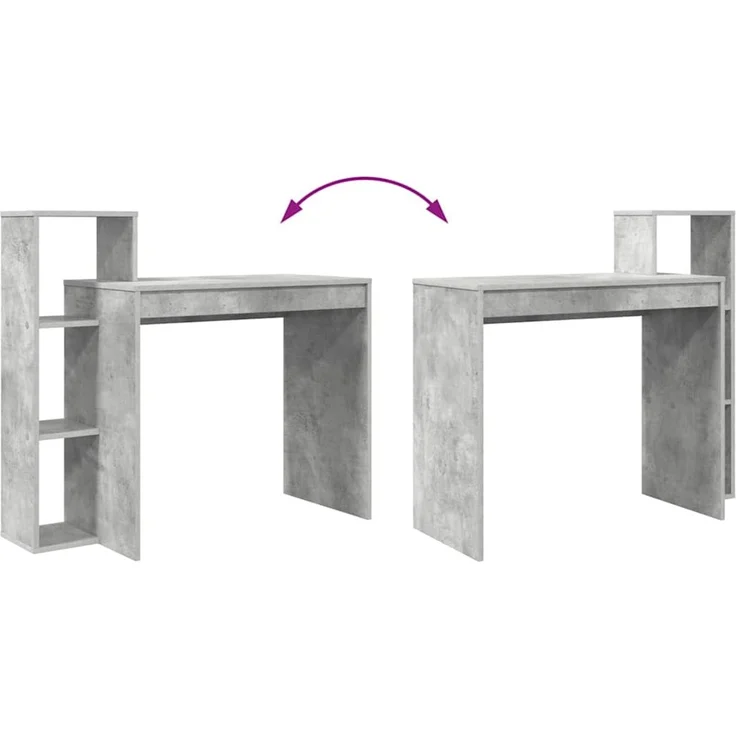 vidaXL Schreibtisch Beton Grau 100 x 40 x 90 cm Holzwerkstoff 869317 – Bild 8