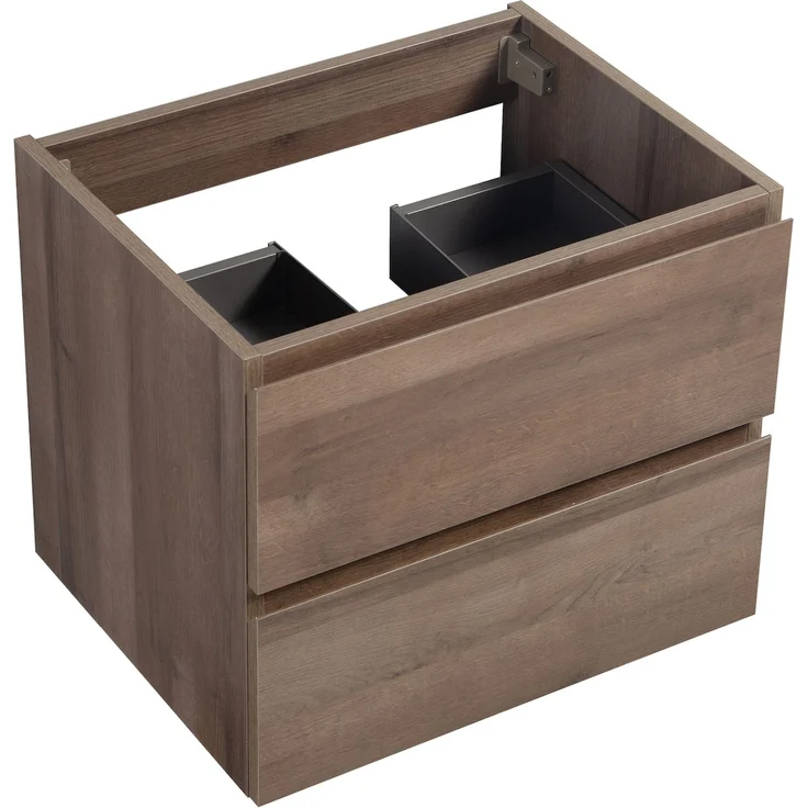 Waschbeckenunterschrank Angela 60cm - Braun eiche - Unterschrank Badmöbelset – Bild 5