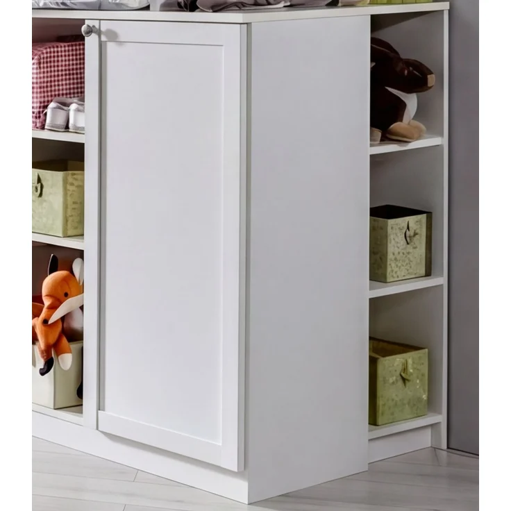 Babyzimmer-Set Zubehör: Unterschrank für Wickelkommode, Landhausstil Weiß – Bild 4