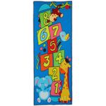 Kinderteppich Hüpfkästchen mit Tieren