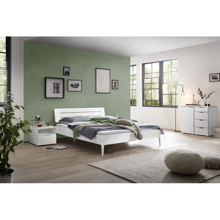 Hasena Nachttisch Onia Weiß mit Schublade zerlegt, zerlegt (zum Selbstaufbau) 45x49x40 cm – Selezione – Bild 2