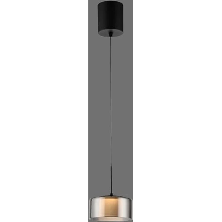 LED-Pendelleuchte Rika, Glas, Schwarz, 15 x 180 x 15 cm – Bild 2