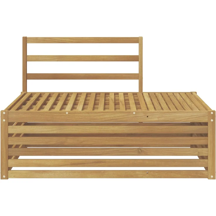 vidaXL Outdoor Endsofa Massivholz Akazie Weiß gewaschen 901576 – Bild 3