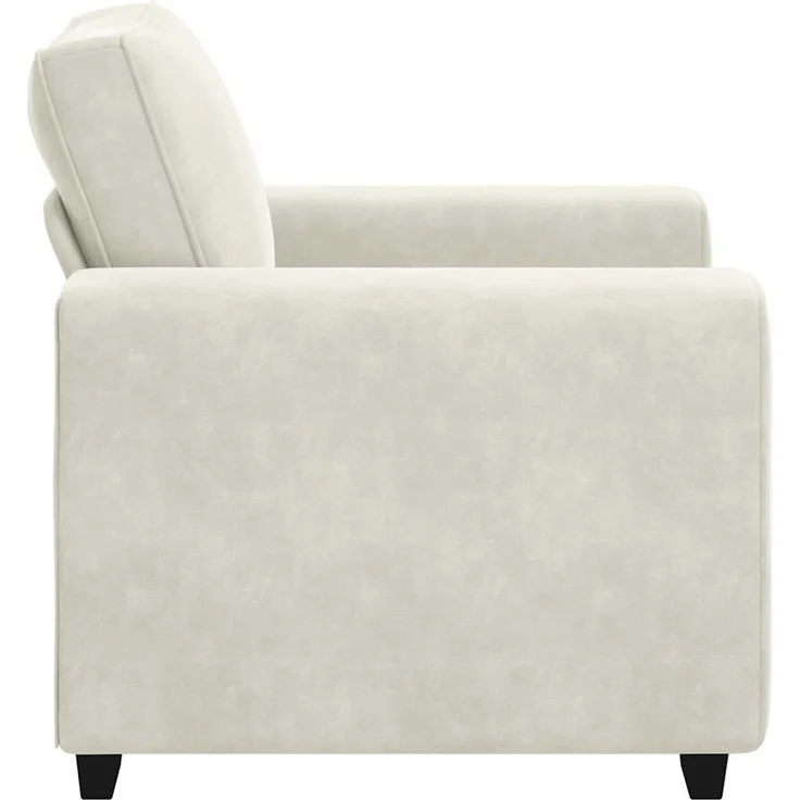 vidaXL Sessel Creme 100x77x82 cm Samt 4105255 – Bild 4