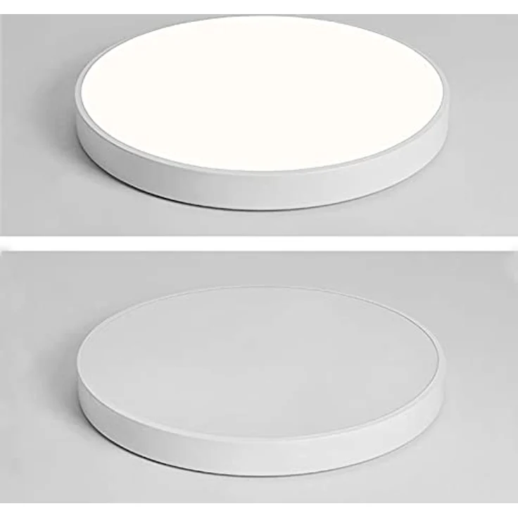 Natsen Deckenleuchte Runde LED Deckenlampe, 96W, Voll dimmbar, Warmweiß bis Kaltweiß, Schlafzimmer Lampe Küchenlampe 50x50x5 cm,Weiß – Bild 5