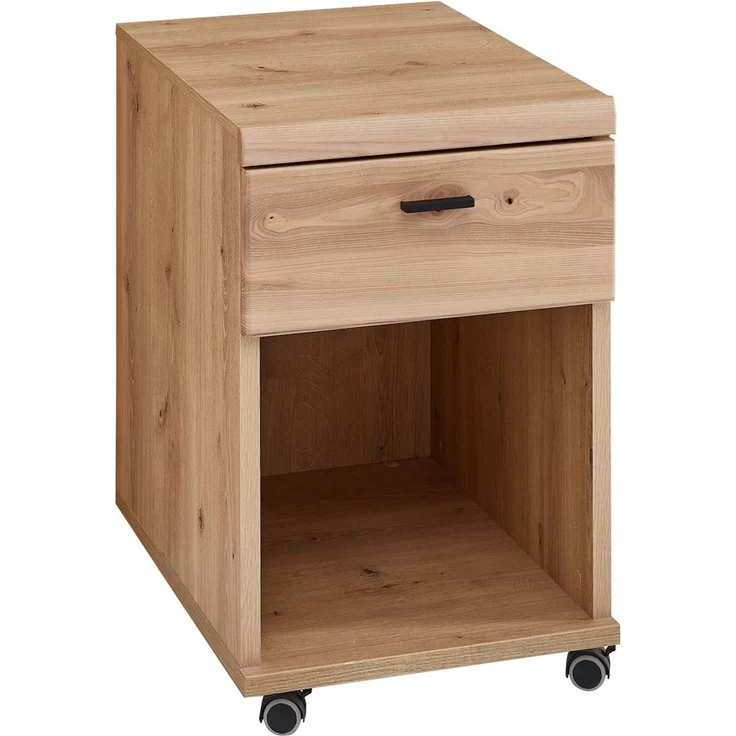 Rollcontainer Sonos, Holz, Holzwerkstoff, Kunststoff, Metall, Holzfarben, 44 x 67 x 58 cm – Bild 1