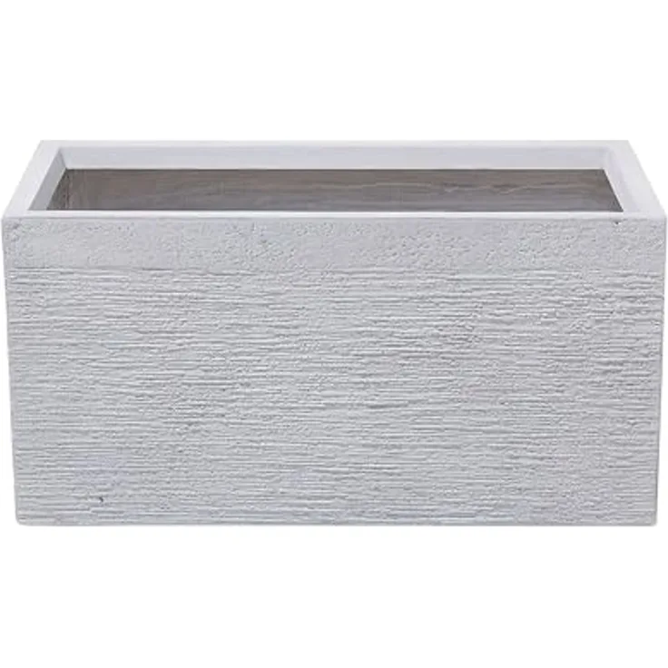 Blumentopf weiß rechteckig 60 x 29 x 30 cm MYRA
