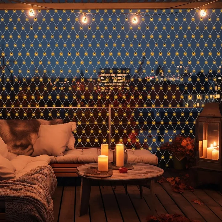 SALCAR 1x1m LED Lichternetz Außen – Bild 5