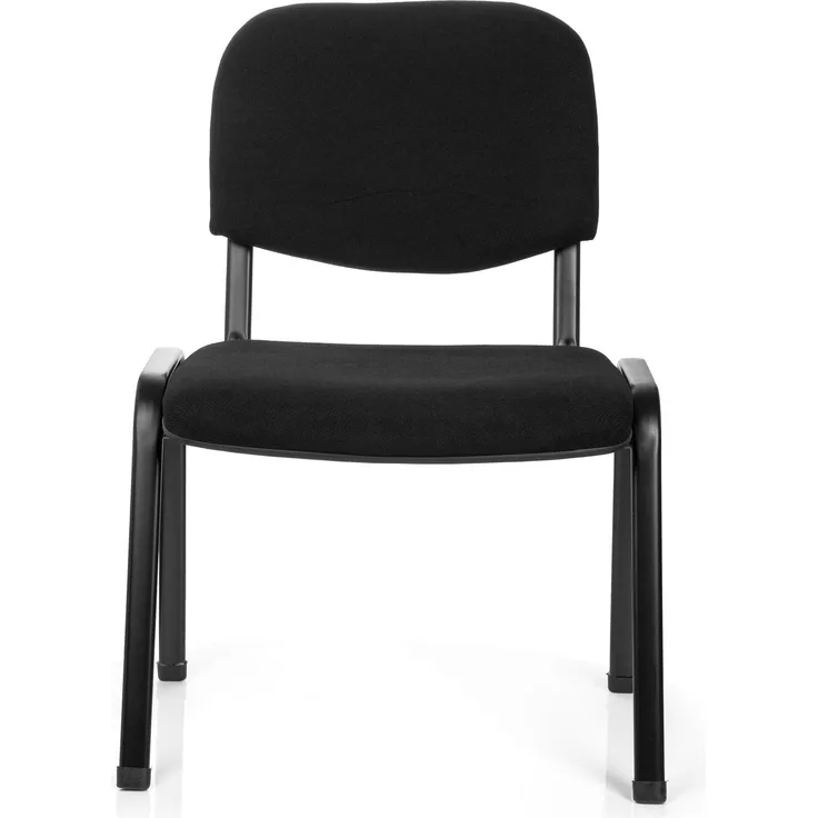 hjh OFFICE Besucherstuhl Konferenzstuhl XT 600 XL Stoff Schwarz