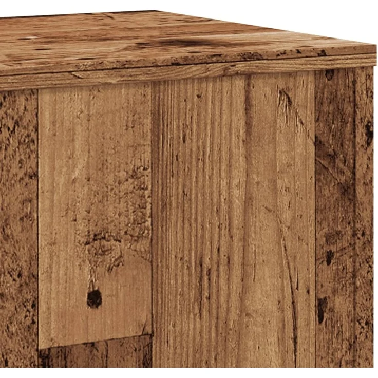vidaXL Pflanzenständer Altholz-Optik 33x33x100 cm Holzwerkstoff 852958 – Bild 7