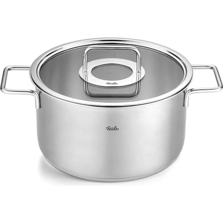 Fissler Topf-Set Fissler Pure Collection, Edelstahl 18/10 (Set, 4-tlg, Kochtopf 20/24cm, Bratentopf 20/24cm), backofengeeignet (bis 180°C),superthermic Boden, Made in Germany – Bild 2