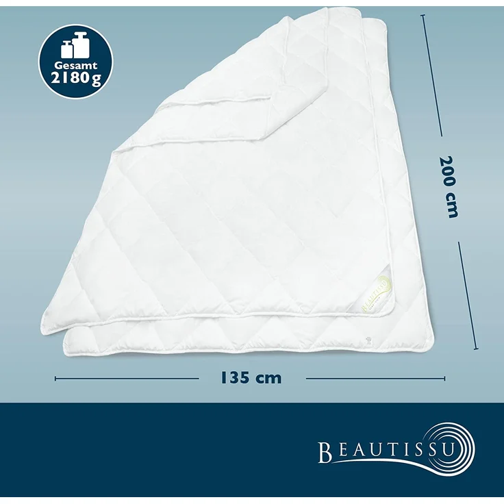 Beautissu BeauNuit JD Bettdecke 4 Jahreszeiten 135x200 cm – Bild 8
