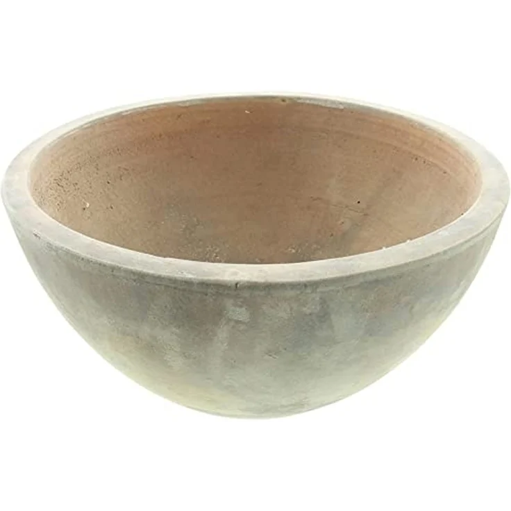Pflanzschale "Herz" aus Terracotta mit Antik Finish, Ø 32 cm, Blumenschale, Pflanzgefäß, Gartendeko für Draußen – Bild 3