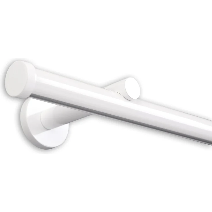 Deco-Raum® Gardinenschiene Innenlauf Weiß Modern | Länge: 260cm | Material: Aluminium | Farbe: Weiß – Bild 1